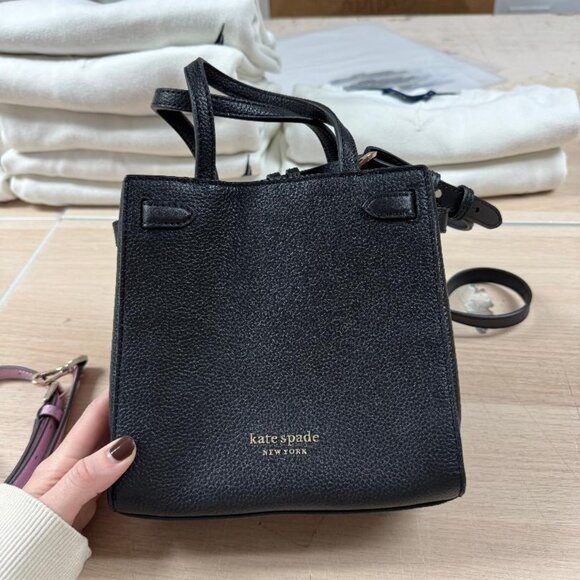 Kate Spade Shoulder Bag & Crossbody Leather Black PXR00502 display picture 3